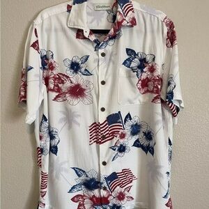 Caribbean Button Down Patriotic Shirt